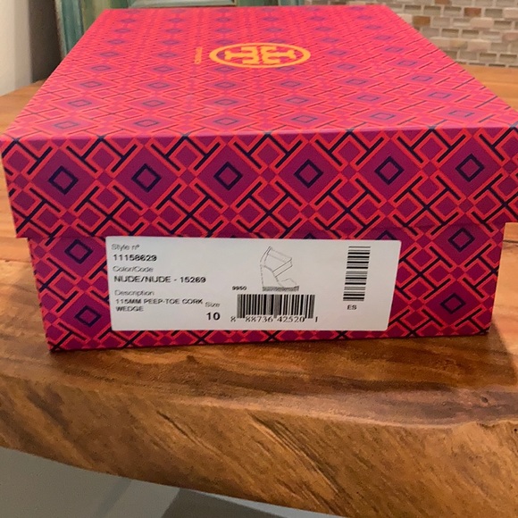 🌊EUC Tory Burch Adonis Peep-Toe Cork Wedge Espadrilles🌊 - Picture 10 of 10